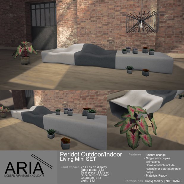 ARIA - Peridot outdoorindoor living mini set