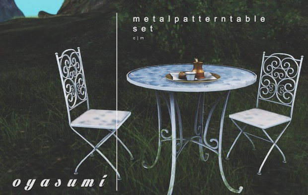 Oyasumi - metal pattern table set - Event